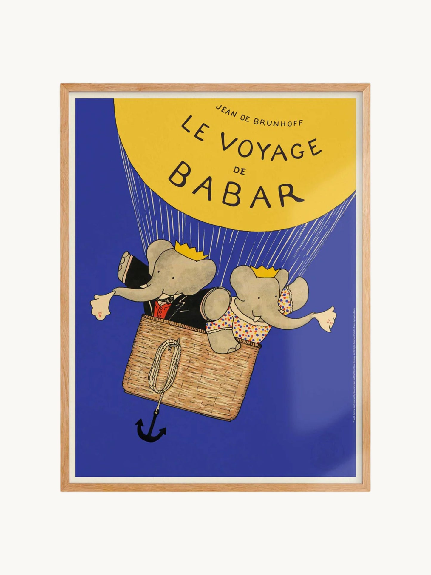 Affiche le Voyage de Babar | 1932